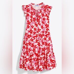 Draper James Connie Flutter Sleeve Dress in Flying Daisies Cotton Floral Size S